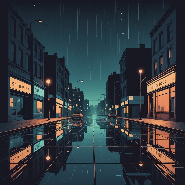 This track paints a soundscape of inner city reflection and nighttime introspection, combining a gentle instrumental vibe with the grittier, reflective aspects of urban life. Subtle bass lines and airy beats create a backdrop for contemplative solitude among the city's vast concrete landscapes.