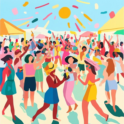 A lively tune that melds upbeat rhythms with cheerful melodies, capturing the essence of joyous gatherings under the summer sun. Perfect for festivals, parties, and moments of pure celebration.