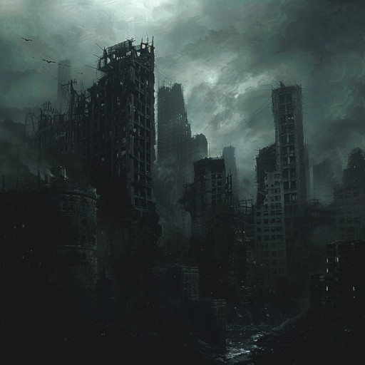 A roaring guitar weaves electrifying riffs amidst industrial beats, encapsulating the raw intensity of a chaotic urban landscape. This instrumental track brings together the aggression and complexity of nu metal, charting the descent into a futuristic dystopia.