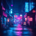 dark instrumental j pop piece evoking tokyo's nocturnal secrets