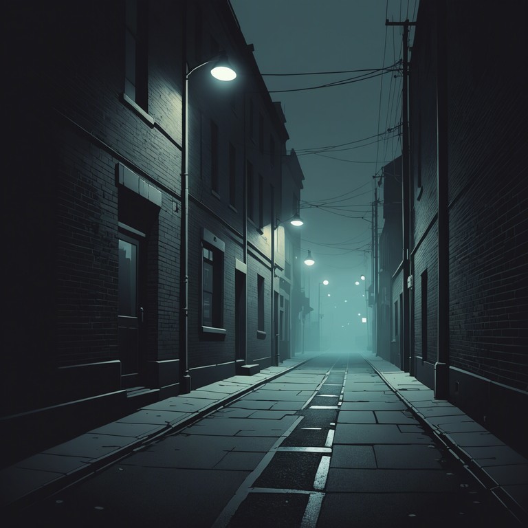 This track embodies a chilling vibe with deep, resonating bass and haunting synthesizer melodies, creating an atmosphere thick with suspense and eerie uncertainty. The minimal yet potent arrangement serves to evoke a feeling of being followed or watched, perfect for a suspenseful storyline or a nocturnal urban exploration.