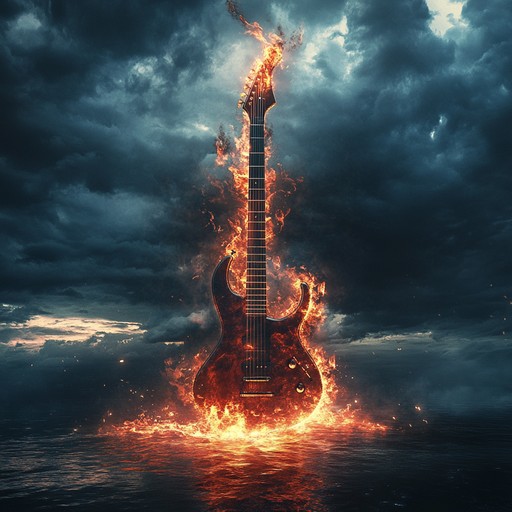 Heavy electric guitar riffs combined with melodic interludes form the core of this vibrant metal track. The song progresses through intense drumlines and a powerful bass section, sustaining an energetic and headbanging atmosphere. Dynamic shifts keep the listener engaged as the composition weaves between frantic speed and compelling melody.