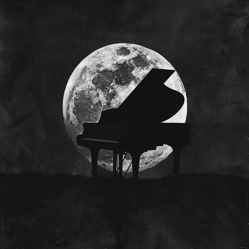 A dramatic piece that conjures images of ghostly figures under a moonlit sky, the piano driving a haunting melody that grips the listener with its eerie and mysterious atmosphere.