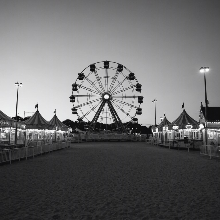 The track creates an immersive, eerie soundscape that evokes images of an abandoned carnival, where the echoes of past laughter and whispers of ghostly apparitions converge in a haunting yet beautiful serenade. Utilizing dynamic transitions and a melancholic tone, the piece transports the listener into a world both nostalgic and sinister.