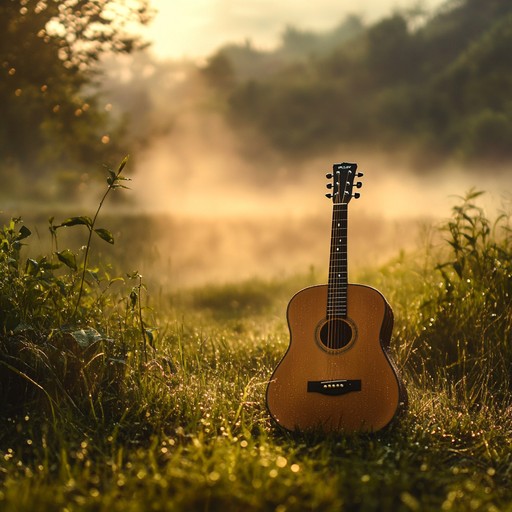 This instrumental piece starts with a gentle acoustic guitar, painting a picture of a calming countryside morning with dewdrops glistening in the meadow. The melody lingers softly, creating a tender and nostalgic atmosphere that soothes the soul.