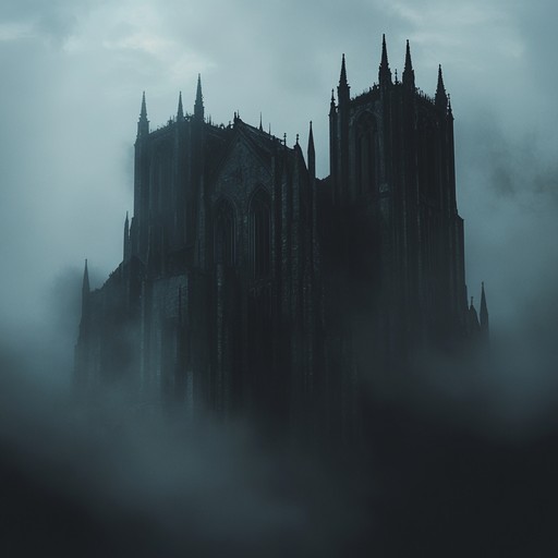 A brooding synth leads a haunting narrative set in a gothic shadowscape, punctuated by echoing percussive elements and chilling ambient layers. Dark basslines and distorted effects enhance the sinister feel, perfect for invoking a dark, contemplative mood.