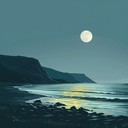 tranquil soundscape embodying serene moonlit coastal vibes