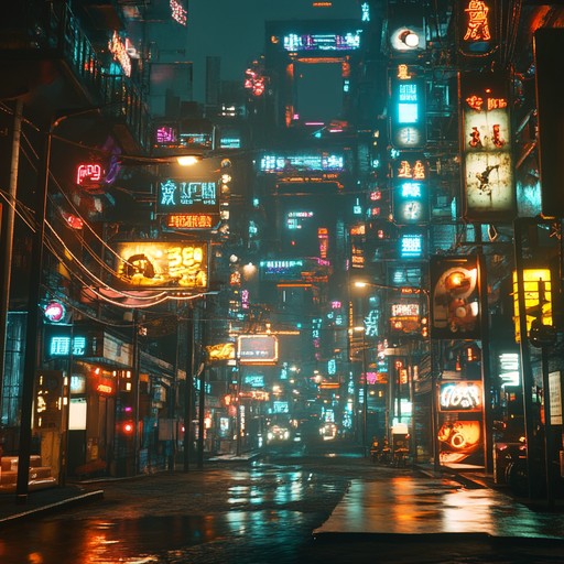 This track blends vibrant funky rhythms with the edgy atmosphere of cyberpunk. Dominated by synthesizers, it offers dynamic beats and glitchy effects for an urban soundscape. Perfect for high energy city scenes and night adventures.