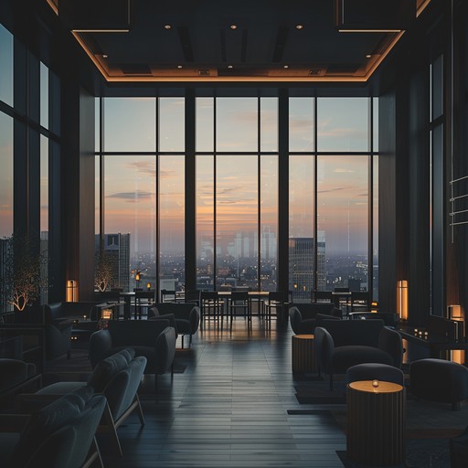 Imagine sipping a cocktail in a trendy downtown lounge as the sun sets, setting the city aglow. This instrumental piece combines modern jazz elements with urban beats, creating a sophisticated yet relaxed atmosphere. Gentle saxophone solos blend with smooth electronic layers, punctuated by light percussion, forming a contemporary lounge soundscape.