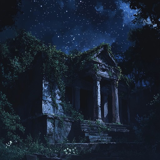 An instrumental journey entwining ethereal flute melodies with shadowy atmospheres, transporting listeners to lost temples beneath starlit skies.