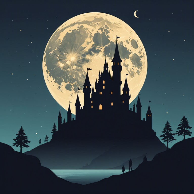 In the stillness of a goth inspired night, violins weave through chilling melodies, creating an immersive atmosphere of mystery and longing. The music evokes images of ancient castles and forgotten ruins, draped in the soft luminescence of the moon, where shadows twist and turn in a silent dance.