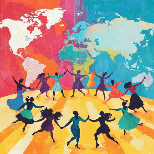 A vibrant instrumental track that weaves together rhythms from africa, asia, and latin america into a groovy, dance inducing melody that takes listeners on a musical journey across continents.