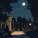 graceful waltz evoking love under moonlit garden
