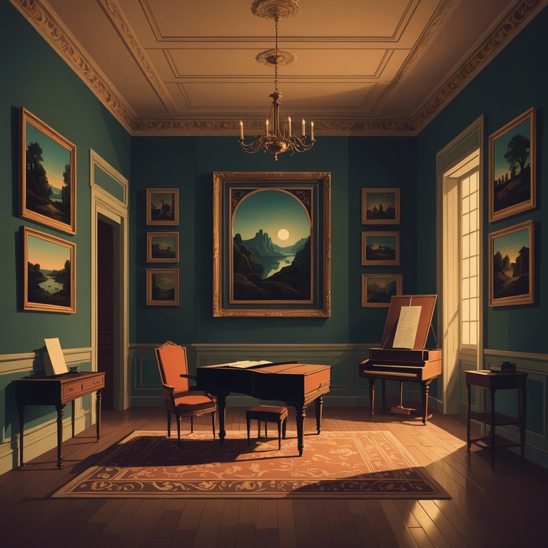 This piece transports the listener to the melancholic atmospheres of the 17th century baroque period, enriched with complex harmonies and a deeply introspective mood, ideal for reflective and somber settings.