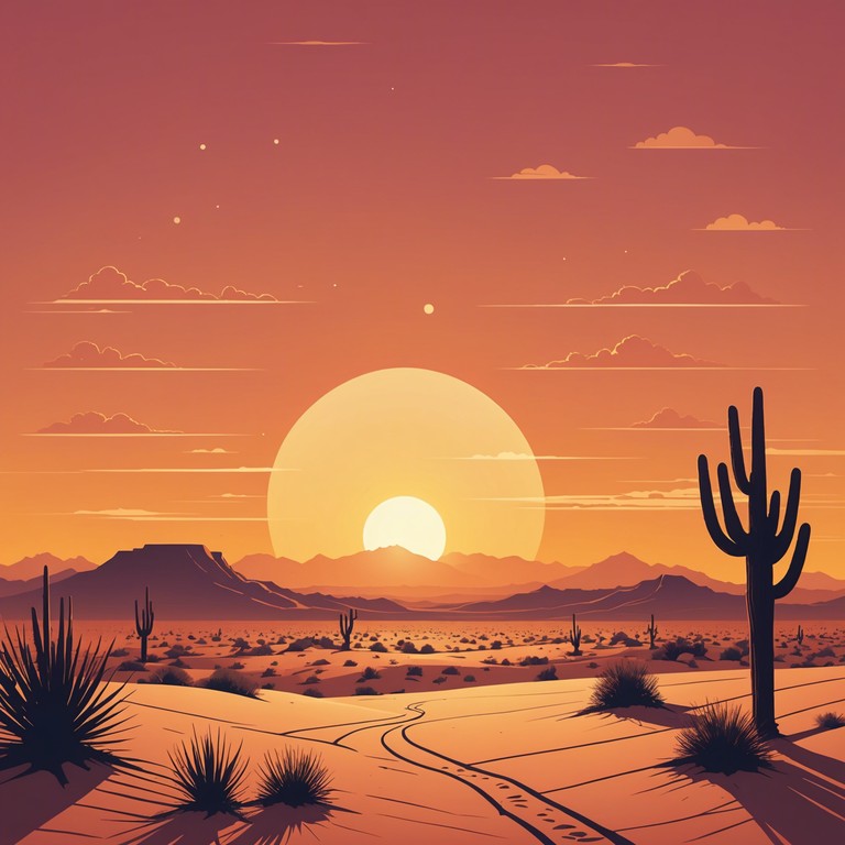 This track combines traditional middle eastern instruments with contemporary beats to evoke the mystery and beauty of a desert at sunset. The music transitions from calm, mystic moments to powerful, rhythm driven segments, capturing the essence of an ever changing landscape.