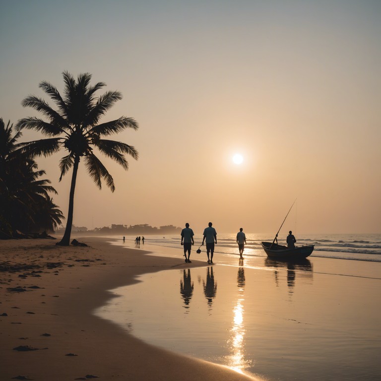 A musical representation of a lagos morning where traditional afrobeat rhythms are beautifully blended with the mellow timbre of the ukulele, creating a soundtrack that inspires and uplifts.