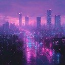 an ethereal synth journey through neon lit twilight landscapes.