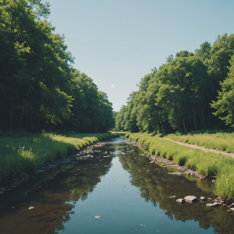 Imagine a gentle breeze blowing through a serene landscape, captured in calming, minimalistic flute melodies that guide you towards tranquility. Flute paths weave through peaceful harmonies providing a comforting ambient experience perfect for relaxation and meditation.