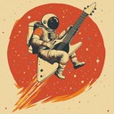 instrumental blending disco beats with country twang in space theme