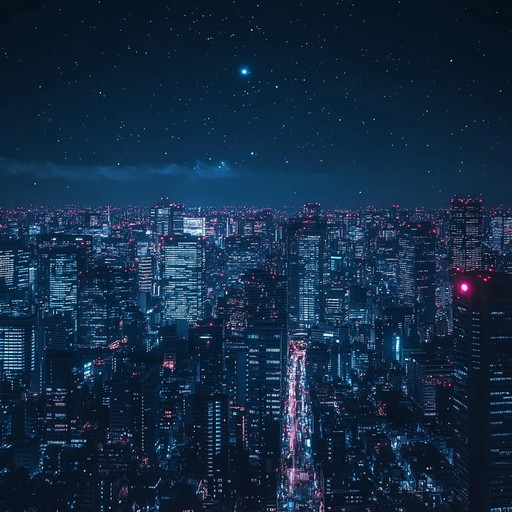 This track embodies the heart of synthwave, evoking a nostalgic yet novel atmosphere of a retro futuristic cityscape. Pulsating rhythms blend with warm, synthesized melodies that paint the vibrant aura of neon lights and midnight drives.