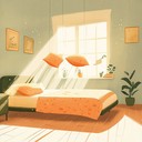 a playful instrumental capturing joyful mornings in cozy bedrooms.