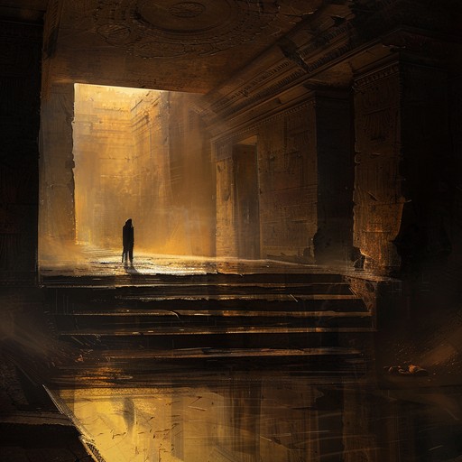 Deep within an ancient egyptian tomb, a team of archaeologists uncovers a hidden chamber filled with priceless artifacts and mysterious hieroglyphs. As they explore deeper, strange whispers and ghostly sounds echo through the musty corridors, hinting at an otherworldly presence. The music captures the sense of awe, mystery, and growing unease as the team delves further into the secrets of the past, with haunting melodies, enigmatic atmospheres, and unexpected twists that keep the listener on the edge of their seat.