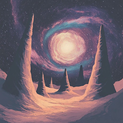 An instrumental trap composition featuring rich synthesizer textures and deep basslines, fusing cosmic ambient elements with energetic trap rhythms to create an otherworldly sound experience.