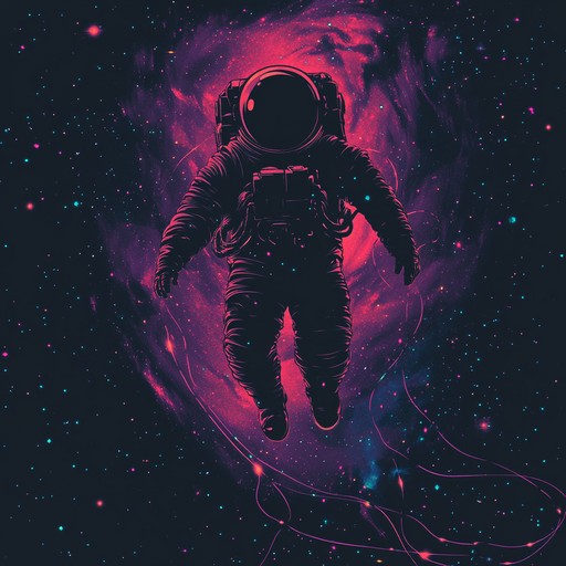 A phonk track that fuses deep basslines with ethereal synth melodies, creating a haunting soundscape reminiscent of drifting through outer space. The music incorporates memphis rap rhythms with cosmic ambience to evoke an otherworldly atmosphere.