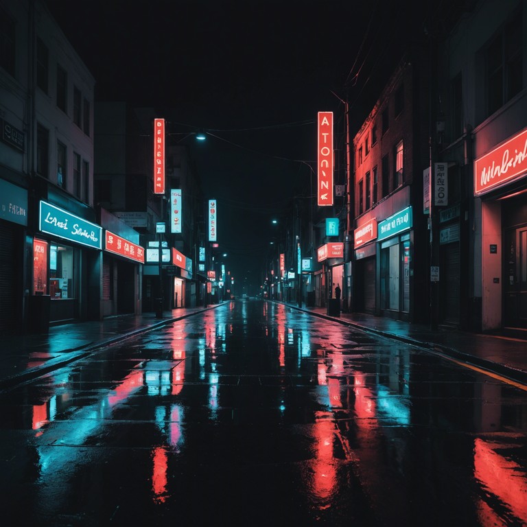 This track captures the essence of a gritty, neon lit cityscape at night. Through a combination of electric guitar riffs and ambient noise, the piece reflects the life of the shadowy figures that roam the streets after dark. The music navigates through moments of intensity and calm, mirroring the unpredictable nature of urban life.