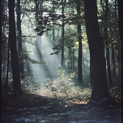 A gentle blend of acoustic guitar with melodic, harmonized rhythms, supported by light percussion, creates a dreamy ambiance evocative of a serene walk through a whispering forest. The instrumental arrangement aims to transport the listener to nature's tranquility, filled with soft rustling leaves and distant bird songs.