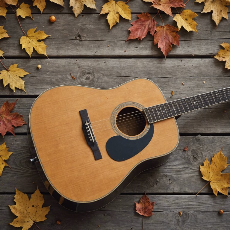 An evocative and deeply sentimental musical piece that translates the bittersweet memories of past autumns through the subtle and soft strings of an acoustic guitar, creating a space for reflection and emotion.