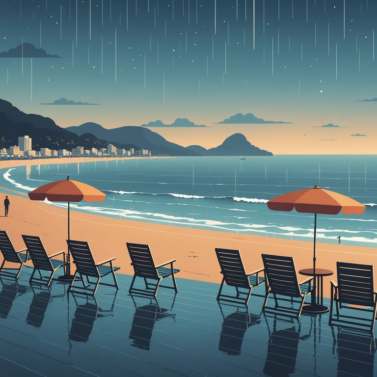 This piece evokes the gentle melancholy of a rainy autumn evening in rio de janeiro. The subtle interplay of rhythms and melodies encapsulates a sense of longing and reflection, prevalent in the cooling breeze of a changing season.