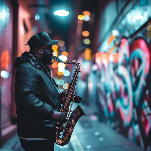 Experience the edgy vibe of urban nightlife with a fusion of jazz and house, featuring compelling saxophone melodies set against groovy house beats.