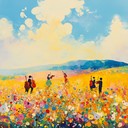 a lively orchestral piece capturing the energy of spring festivities