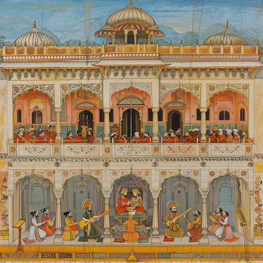 Immerse yourself in the grandeur of ancient indian royalty with this powerful instrumental track. Utilizing traditional hindustani classical elements, the song is designed to evoke a sense of majesty and heroism. The resonant sounds of the sitar are complemented by dynamic tabla rhythms, creating an enthralling auditory experience that transports you to the courts of legendary kings.