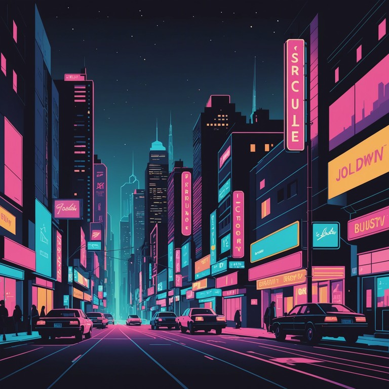 An instrumental track blending classic retro synths with contemporary groove, creating an energetic yet nostalgic feel that's perfect for night drives or vibrant city adventures. The sound captures a fusion of '80s synthpop with modern flair, offering a lively bassline and catchy melodies that evoke an atmosphere of illuminated cityscapes at night.