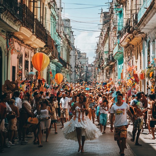 A bright and danceable afro cuban instrumental showcasing congas and exuberant rhythms, perfect for festive gatherings and lively celebrations.