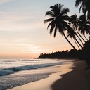 peaceful ukulele melodies capturing a tranquil tropical island sunset.