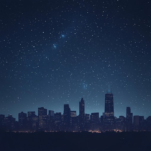 An atmospheric lounge track capturing the essence of a city's quiet night, where chilled beats meet serene melodies, transforming the urban skyline into a soothing soundscape. Ideal for late night relaxation or a contemplative evening alone.