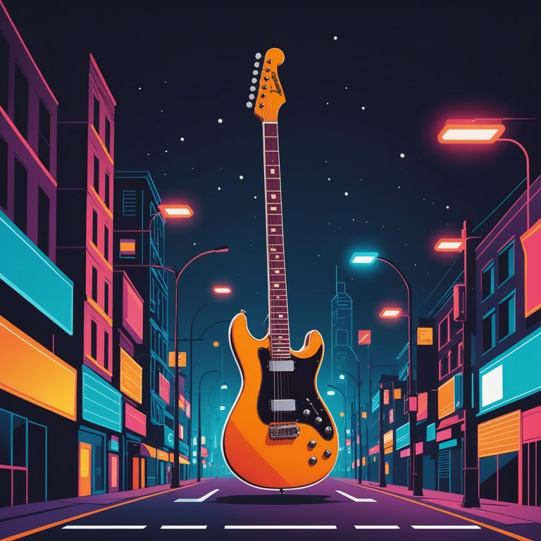 Imagine the pulsing energy of a gritty city, filled with late night neon lights and the relentless spirit of the streets. This track encapsulates that bustling urbanity, powered by a relentless metal guitar and the ghost of rhythmic rap beats.