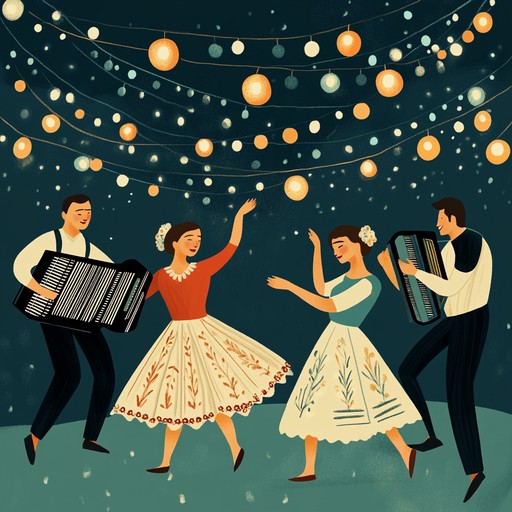 A high energy instrumental polka composition that captures the essence of a festive parade, featuring upbeat melodies and rhythmic patterns that compel listeners to dance joyfully. The lively tempo and exhilarating harmonies recreate the vibrant atmosphere of a traditional street celebration, with dynamic accordion leads driving the melody forward.