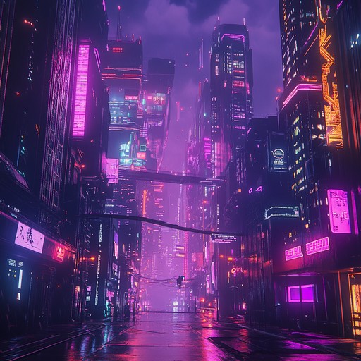 This track immerses you in an evocative 1980s soundscape, with haunting melodies and pulsating beats capturing the essence of neon lit streets, cyberpunk aesthetics, and a sense of timeless mystery.