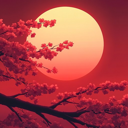 **an evocative instrumental track with a focus on a gentle piano melody, surrounded by ambient electronic textures. It captures the essence of nostalgic moments from beloved anime series, painting a serene picture of cherry blossoms in full bloom, and inviting listeners to relive bittersweet memories.**