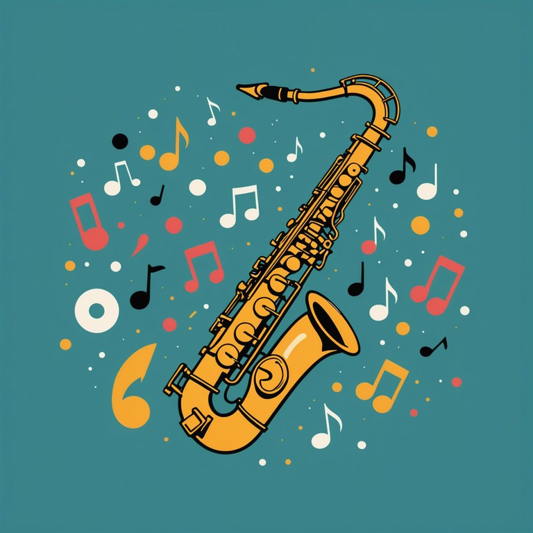 A modern twist on nostalgic swing jazz, incorporating digital effects and contemporary beats to create a track that's both old school and innovative. The music swirls with the high energy of a saxophone, driving beats, and catchy rhythms that will get everyone on their feet.