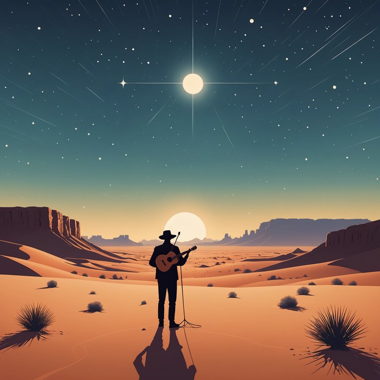 This instrumental captures the essence of a mystical middle eastern night, weaving intricate melodies that echo the timeless tales of the desert. It conjures images of quiet dunes and ancient caravans under a vast, starry sky, with a deep connection to the spiritual and the unknown.