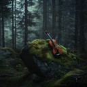 mysterious soundscapes blended with bleak, introspective violin melodies