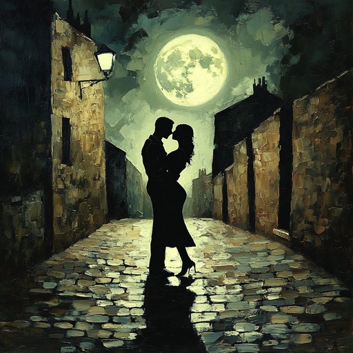 A captivating instrumental tango that weaves a tale of forbidden desire and secret rendezvous, capturing the intensity and passion of lovers in a timeless dance under moonlit skies.