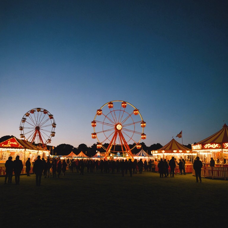 As the night shadows dance with fading street lights, the echoes of past carnivals come alive in this somber yet festive mambo track. The trumpet's soulful call, interwoven with the vibrant pulse of latin percussion, paints a picture of joyful memories cloaked in the serenity of melancholy.