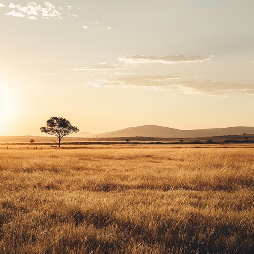 Inspired by the tranquil beauty of the african savanna at dusk, this soothing afrobeat track blends gentle melodies with the rhythmic pulse of traditional drums, evoking a sense of peace and harmony with nature.