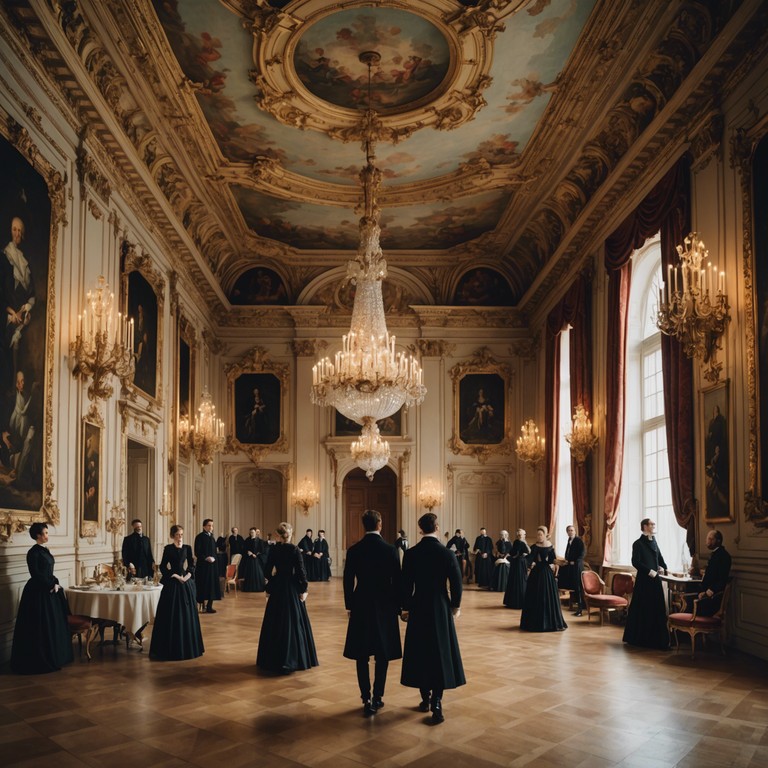 This track captures the essence of a baroque procession, brimming with powerful dynamics and rich orchestral textures. The composition invokes images of grandeur and opulence, perfect for evoking strong emotional responses with a strikingly regal feel. The piece combines intricate harmonies with forceful rhythms, ideal for intense and dramatic scenes.